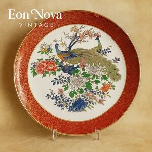 Vintage Satsuma porcelain plate Made by Fuji of Japan